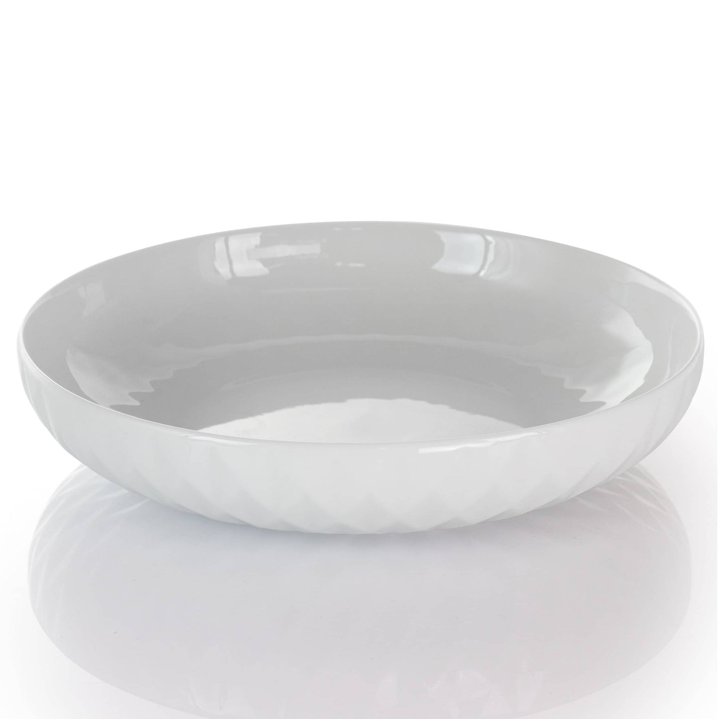 Service de table 18 pièces en grès blanc Elama Sienna