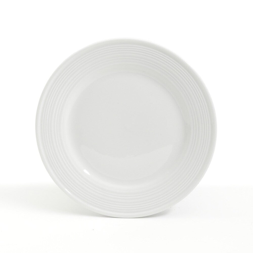 Service de table 16 pièces en céramique blanche à motif gaufré Gibson Home