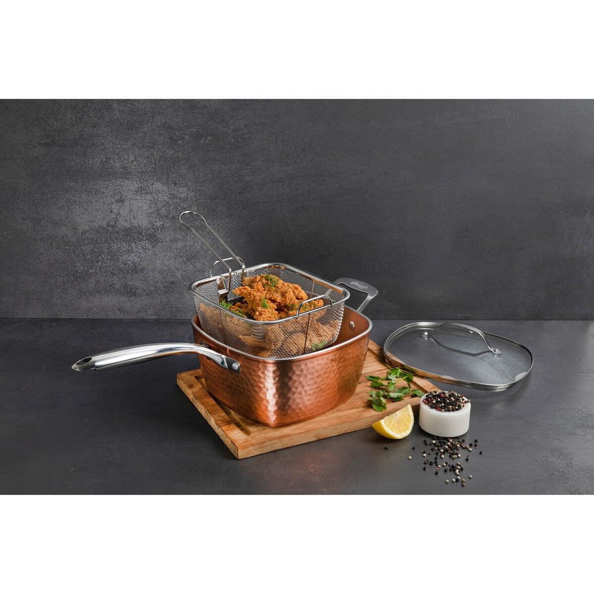 Ensemble de 20 pièces de batterie de cuisine antiadhésive Gotham Steel Hammered