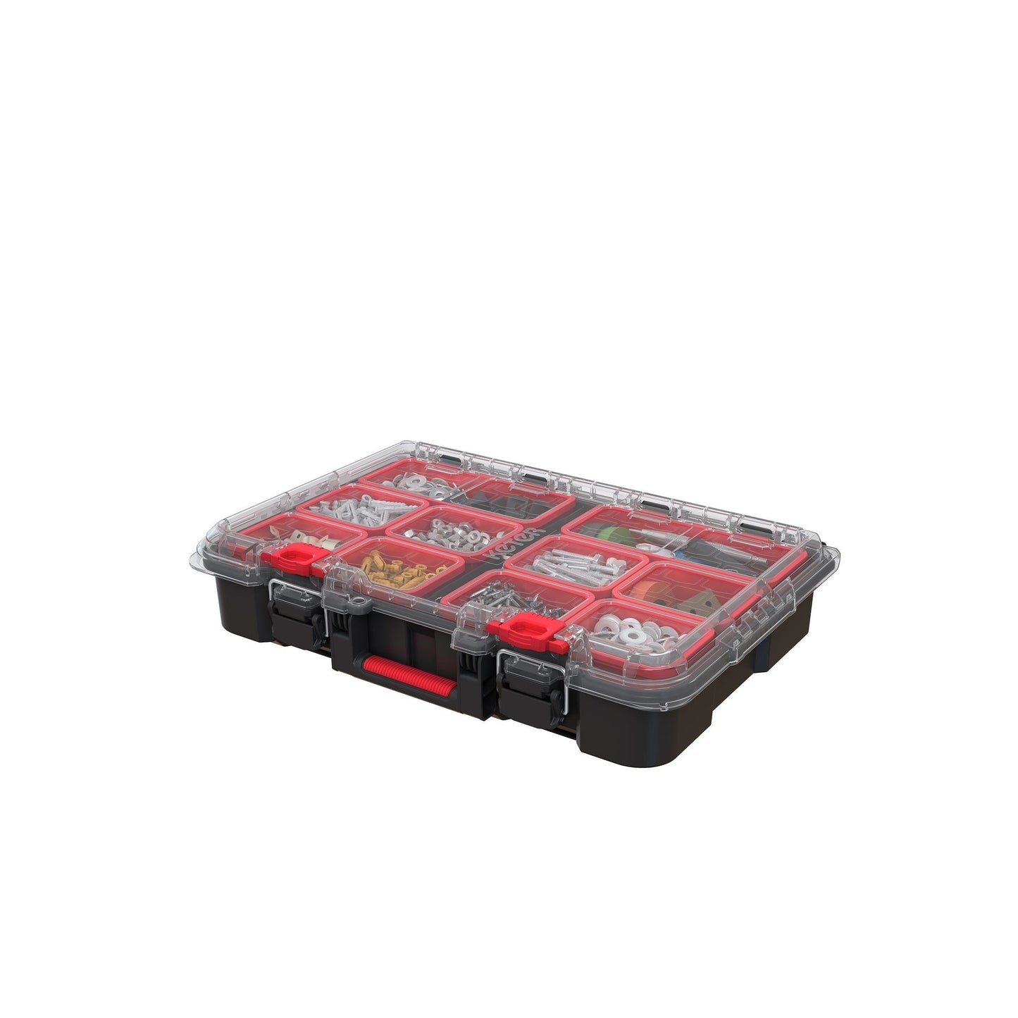 Système de rangement et d'organisation d'outils mobiles Keter Stack-n-Roll 3 pièces, boîte à outils modulaire en résine durable