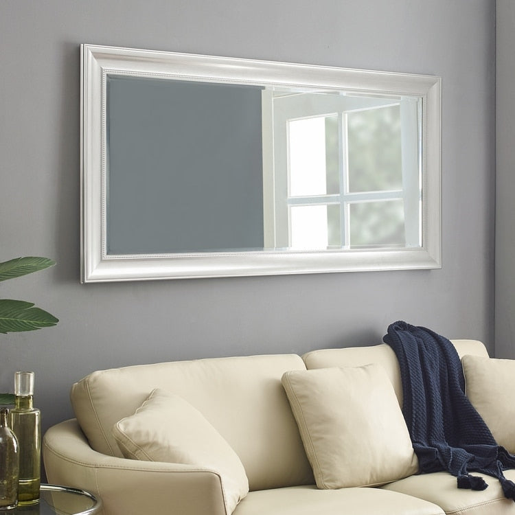 Miroir pleine longueur à perles - Miroir surdimensionné couvrant tout le corps, à poser ou à fixer au mur