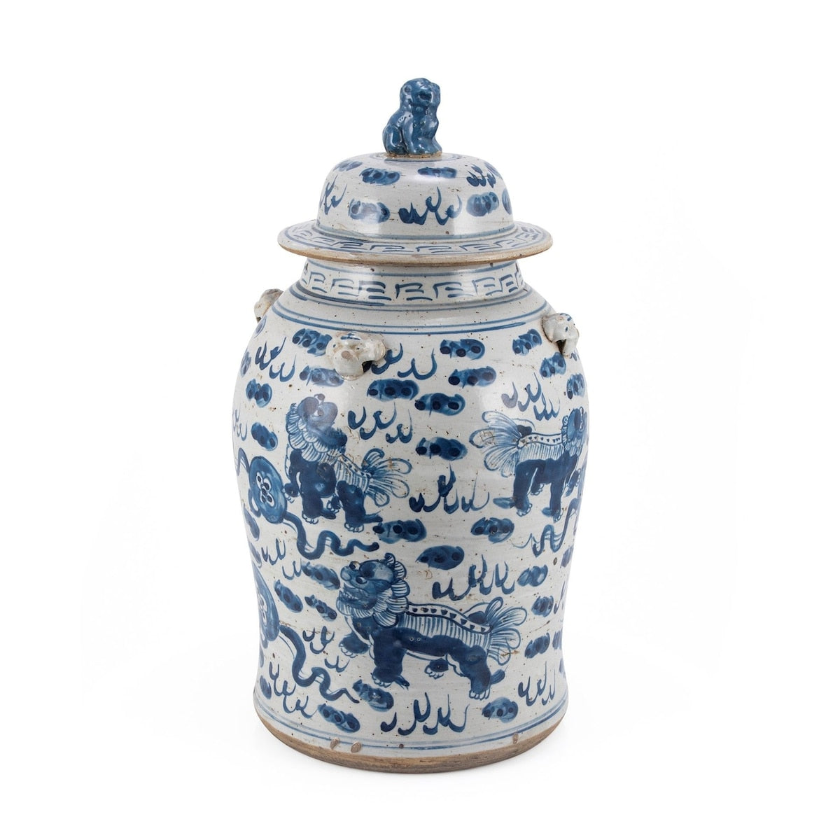 Jarre vintage à motif de lion - Petit modèle