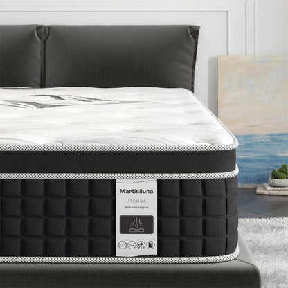 Matelas hybride en mousse à mémoire de forme et gel de 30 cm (12 pouces) livré dans une boîte