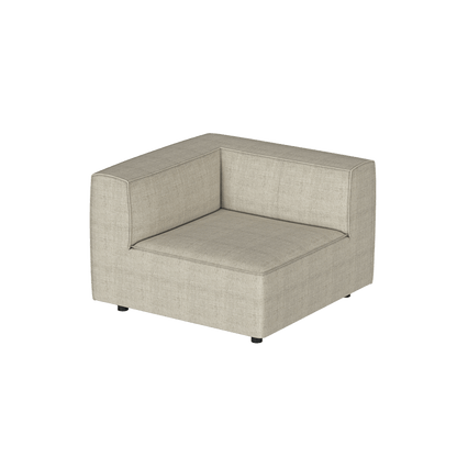 Canapé sectionnel doux en forme de L avec méridienne