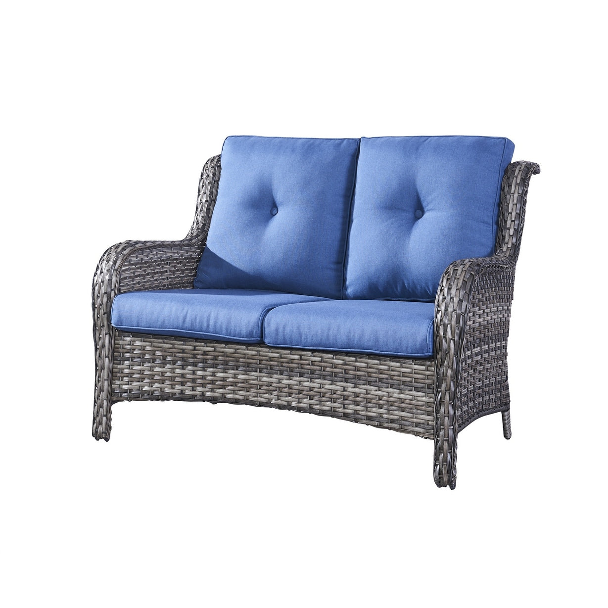 Ensemble canapé deux places d'extérieur en osier et rotin Gymojoy