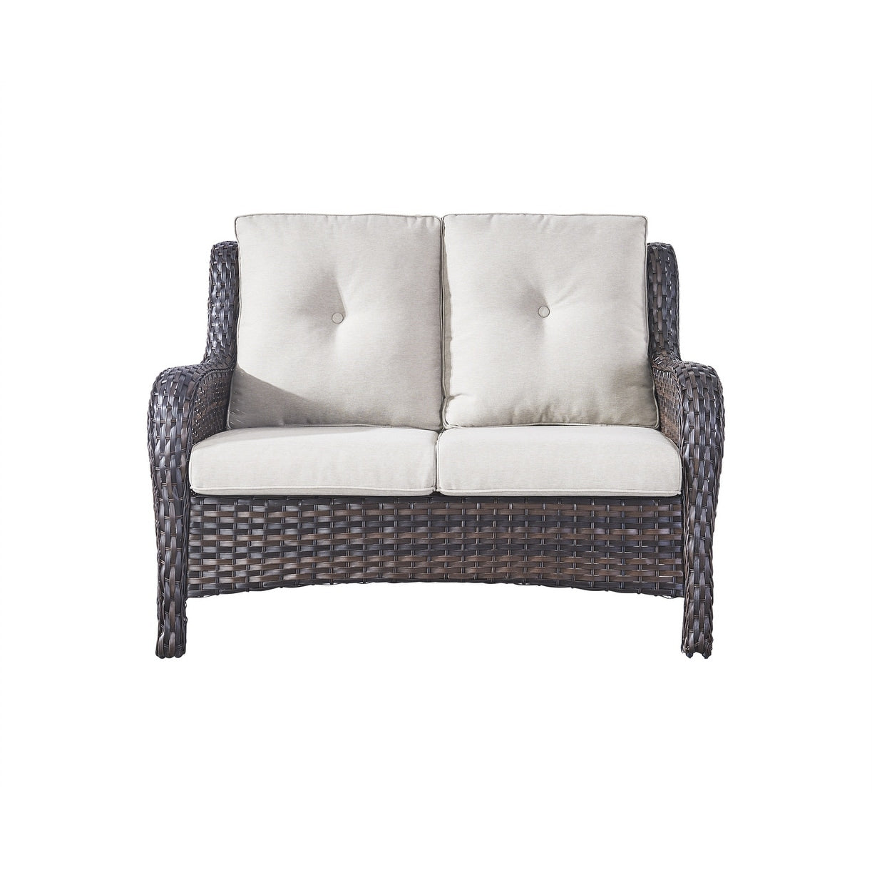 Ensemble canapé deux places d'extérieur en osier et rotin Gymojoy