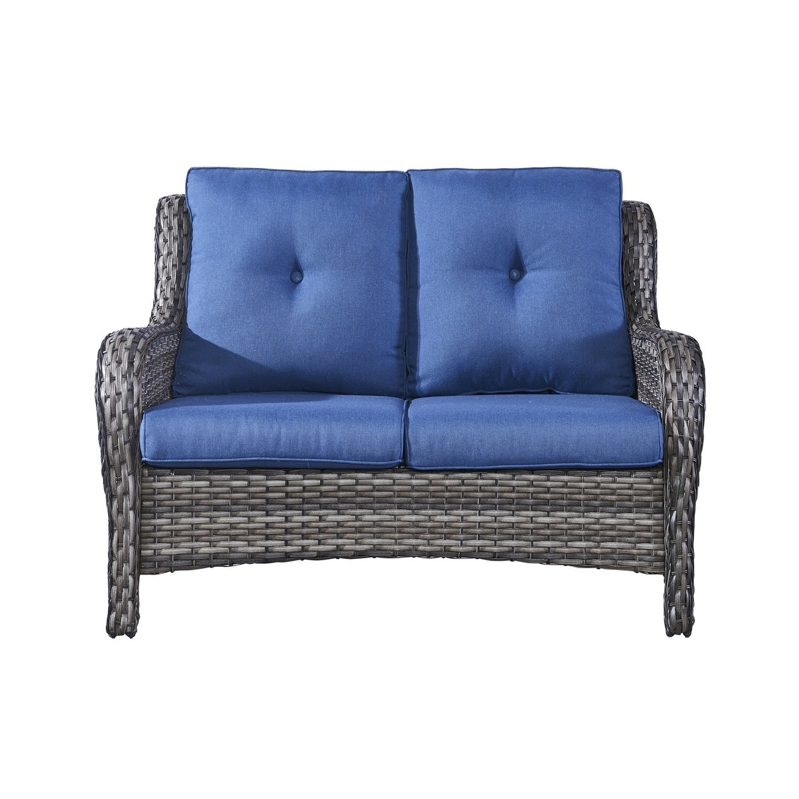 Ensemble canapé deux places d'extérieur en osier et rotin Gymojoy