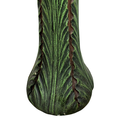 Bain d'oiseaux extérieur tournesol de 62 cm (24,4 po) - Bain d'oiseaux en béton avec piédestal