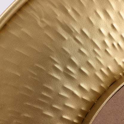 Ensemble de 3 miroirs muraux ronds en métal doré - 56,5 cm de diamètre x 6 cm de profondeur