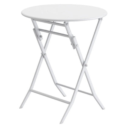 Ensemble bistro minimaliste 3 pièces pour patio : table ronde pliable et chaises