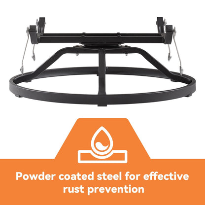 Gymojoy Fauteuil à bascule pivotant d'extérieur en résine tressée 3 pièces avec coussin et table