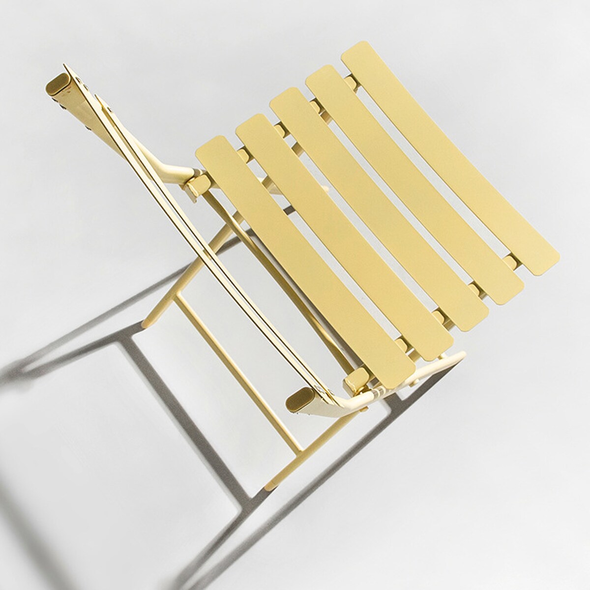 Ensemble bistro minimaliste 3 pièces pour patio : table carrée pliable et chaises