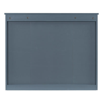 Meuble-lavabo moderne de 91 cm (36 po) avec vasque et armoire à miroir, 2 portes et 2 tiroirs