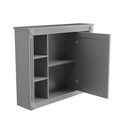 Meuble-lavabo moderne de 91 cm (36 po) avec vasque et armoire à miroir, 2 portes et 2 tiroirs