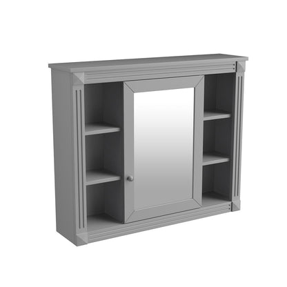 Meuble-lavabo moderne de 91 cm (36 po) avec vasque et armoire à miroir, 2 portes et 2 tiroirs