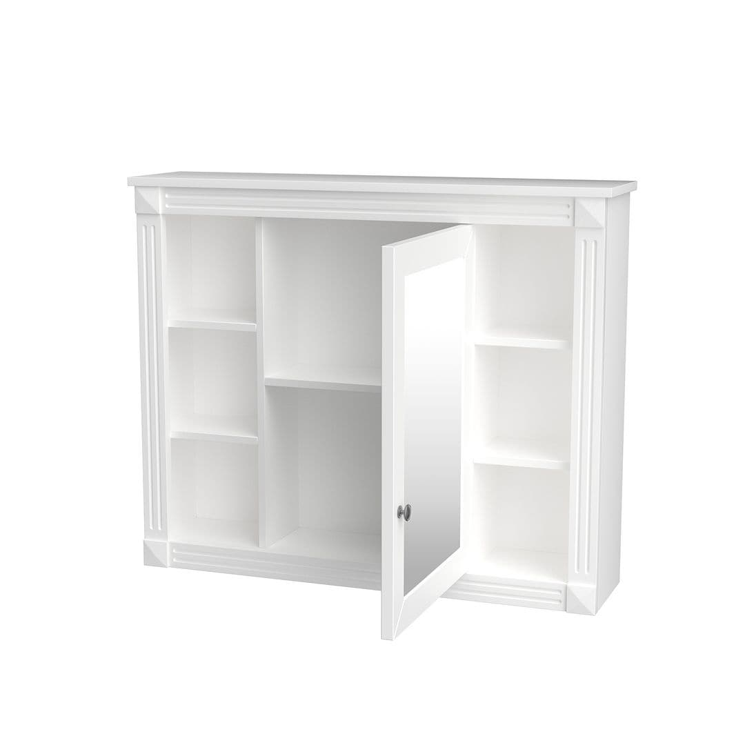 Meuble-lavabo moderne de 91 cm (36 po) avec vasque et armoire à miroir, 2 portes et 2 tiroirs