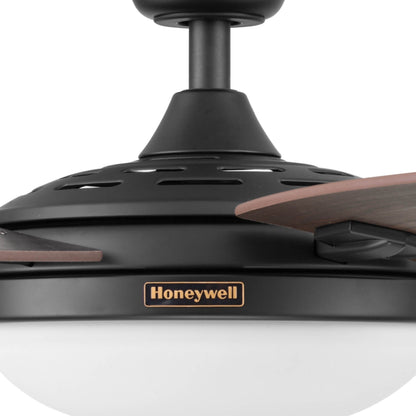 Ventilateur de plafond Honeywell Carmel 48 pouces avec lumière intégrée et télécommande