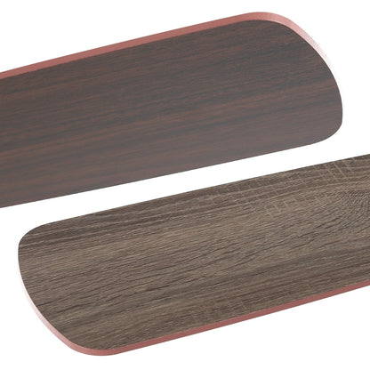 Ventilateur de plafond LED intégré 48 et 52 pouces avec éclairage et télécommande, moteur CC réversible