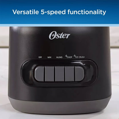 Mélangeur à 5 vitesses, bol en plastique de 6 tasses, 700 watts - 6 tasses