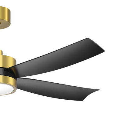 Ventilateur de plafond Breezary 65/52/42 à 5 pales avec éclairage LED, télécommande incluse.