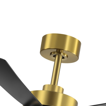 Ventilateur de plafond Breezary 65/52/42 à 5 pales avec éclairage LED, télécommande incluse.