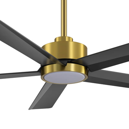 Ventilateur de plafond Breezary 65/52/42 à 5 pales avec éclairage LED, télécommande incluse.