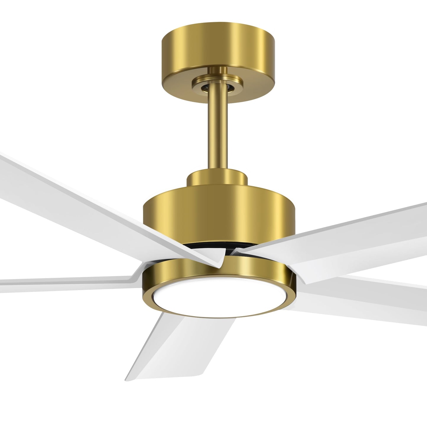 Ventilateur de plafond Breezary 65/52/42 à 5 pales avec éclairage LED, télécommande incluse.