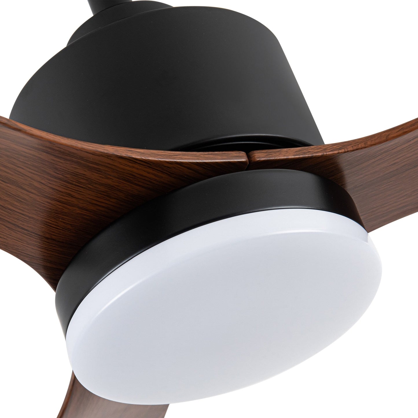 Ventilateur de plafond LED 52 pouces avec télécommande et éclairage (3 pales)