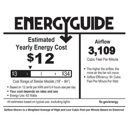 Ventilateur de plafond LED en métal brossé Carbon Loft 52 pouces style ferme