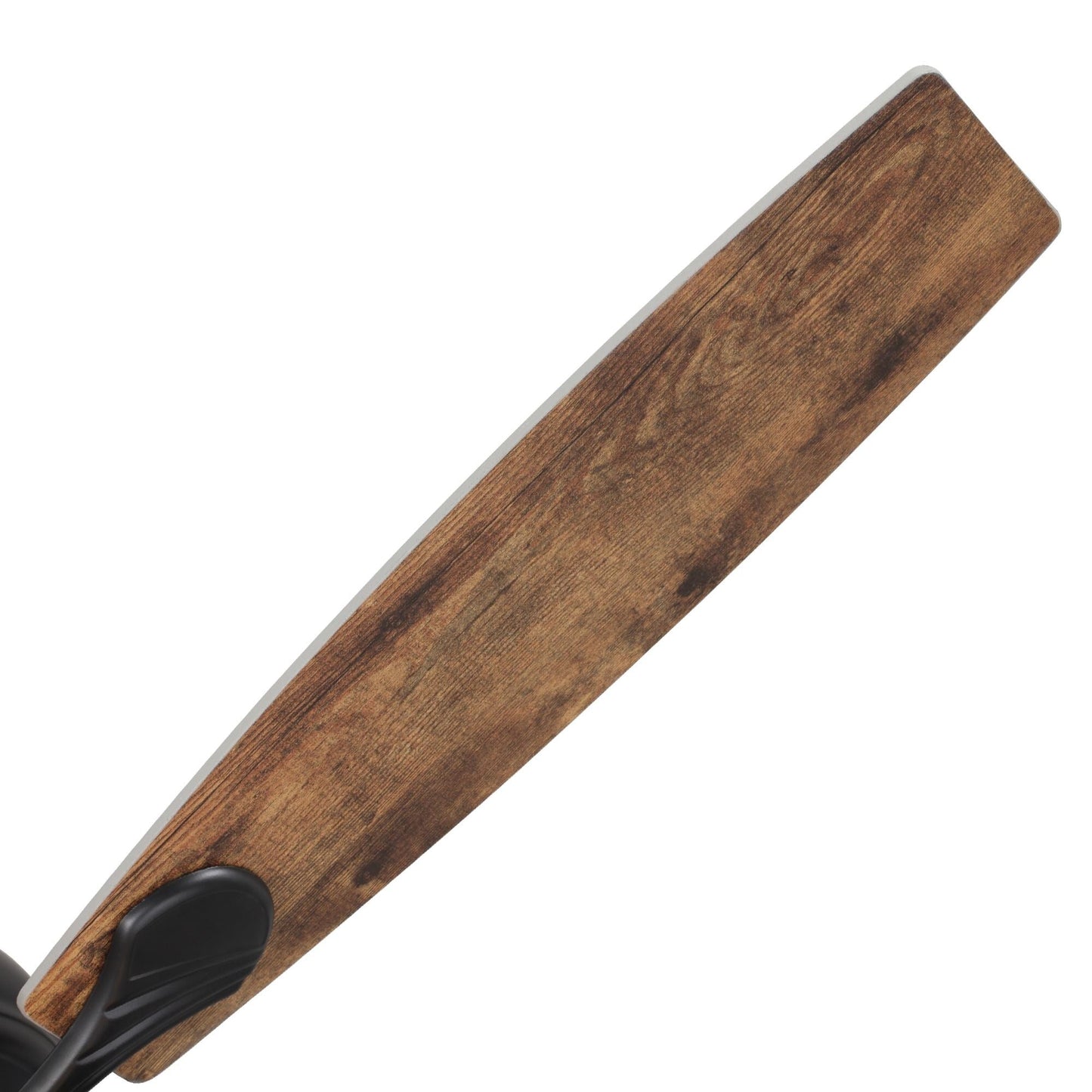 Ventilateur de plafond 5 pales noir à cage, style ferme, avec télécommande