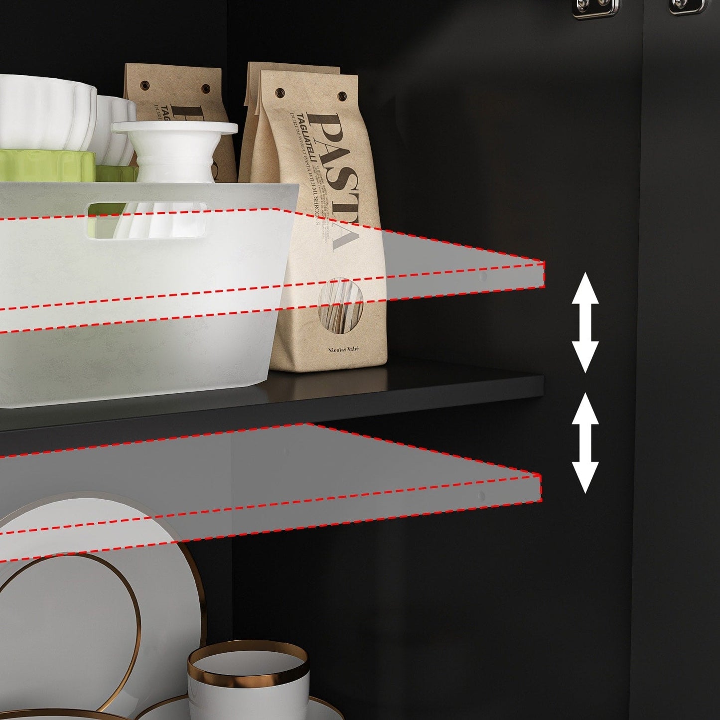 Buffet blanc laqué de style moderne et contemporain du milieu du siècle, 150 cm