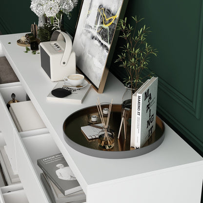 Commode d'appoint 63W à 9 tiroirs pour salon ou chambre