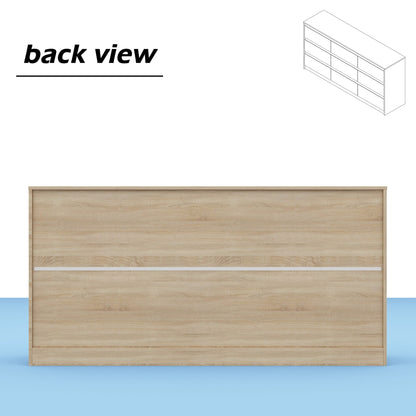 Commode d'appoint 63W à 9 tiroirs pour salon ou chambre