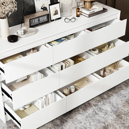 Commode d'appoint 63W à 9 tiroirs pour salon ou chambre