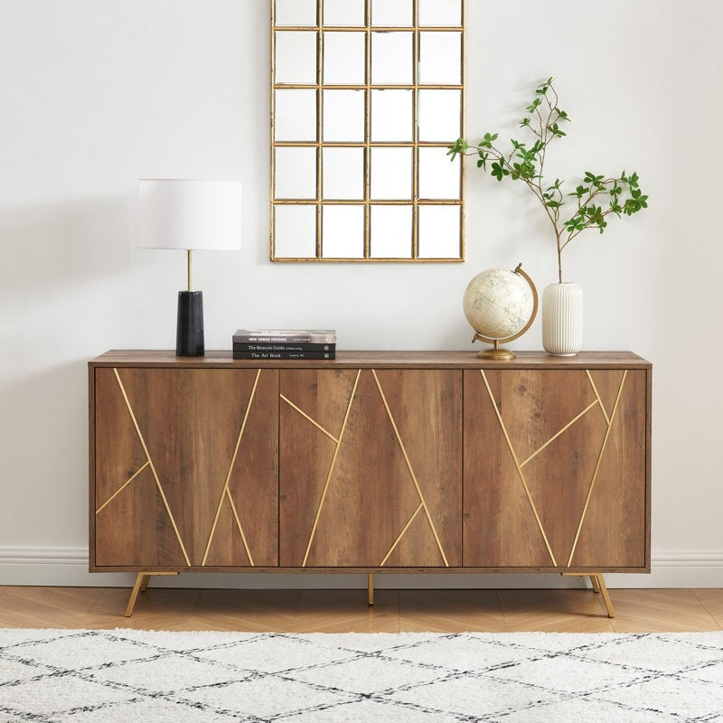 Buffets et vaisseliers en bois de 63 po de largeur - Meuble de rangement