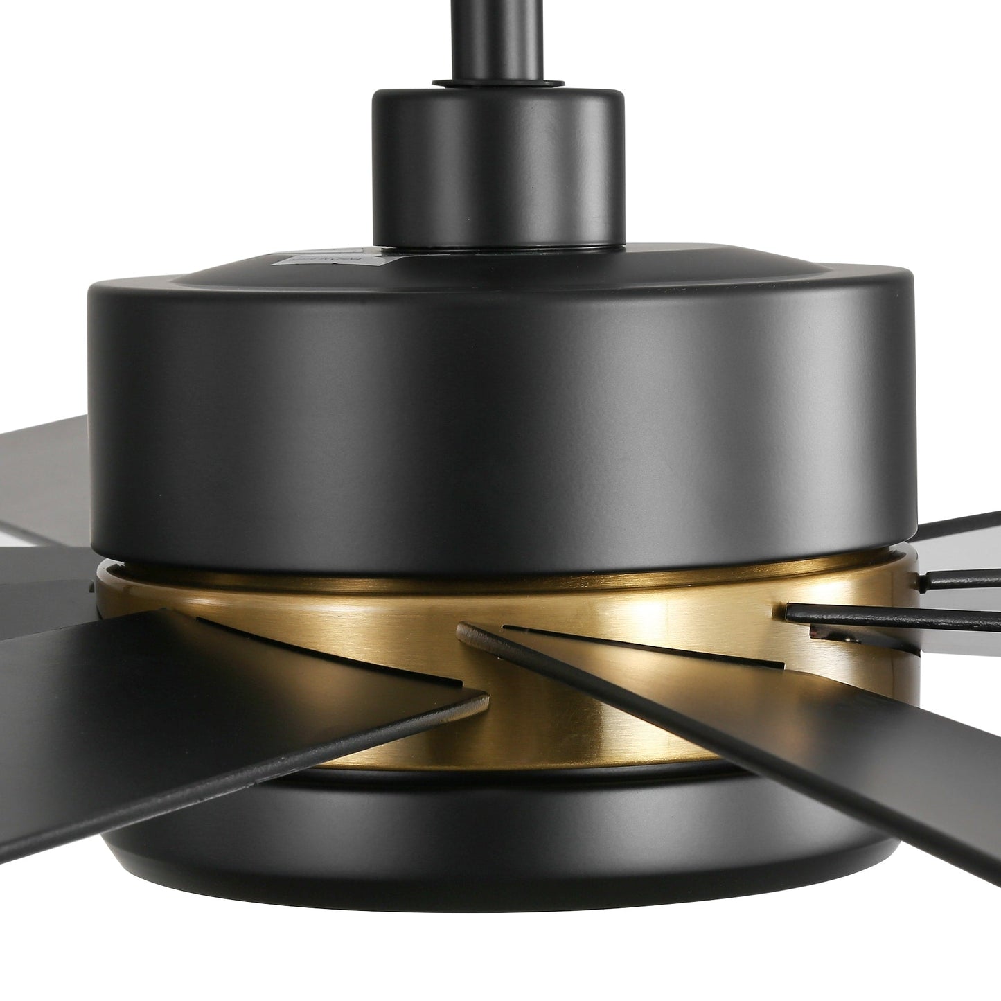 Ventilateur de plafond noir à 8 pales de 65 pouces avec éclairage LED et télécommande