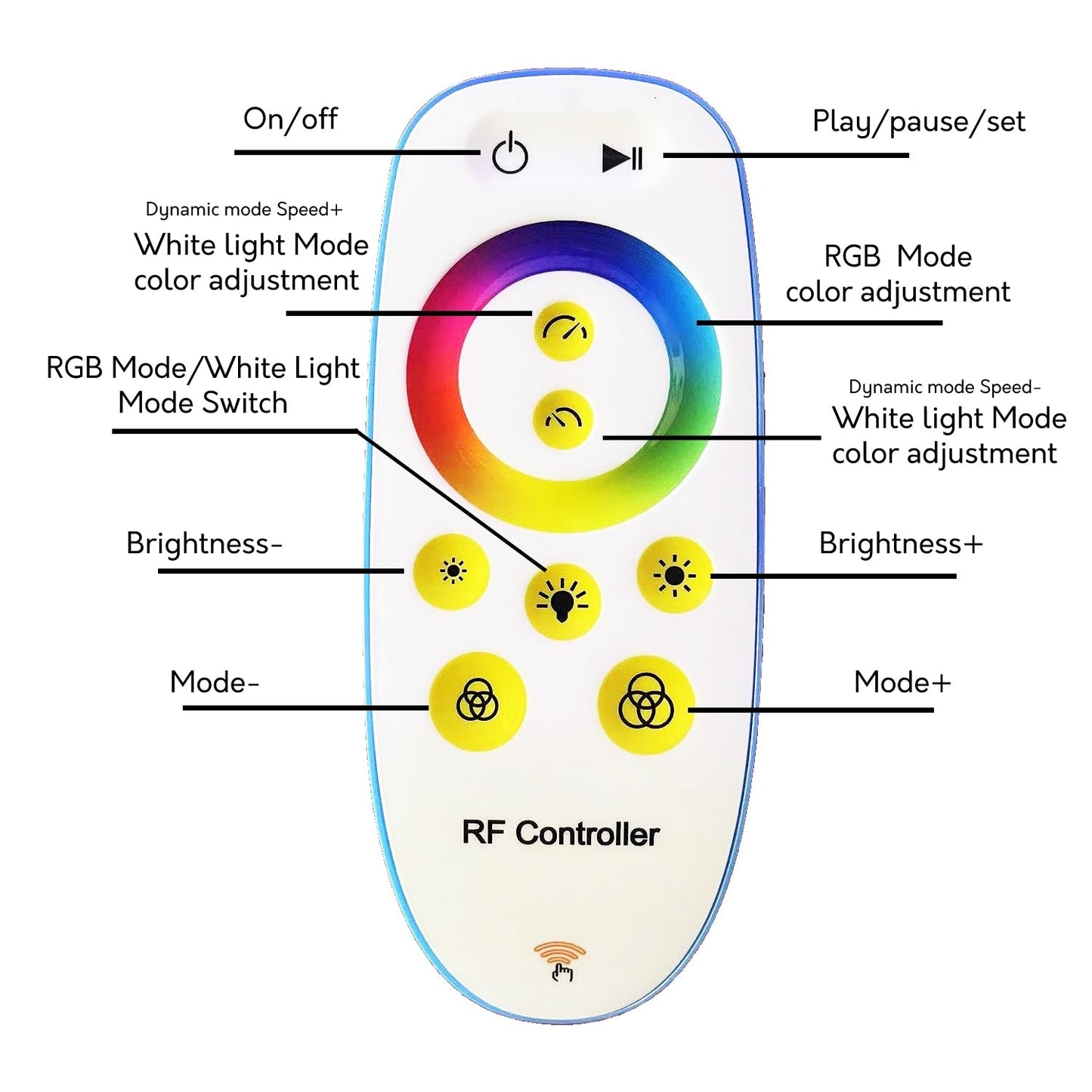 Lampadaire arqué à LED 69 pouces à intensité variable - RGBW - Non disponible