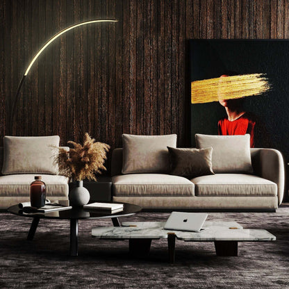 Lampadaire arqué à LED 69 pouces à intensité variable - RGBW - Non disponible