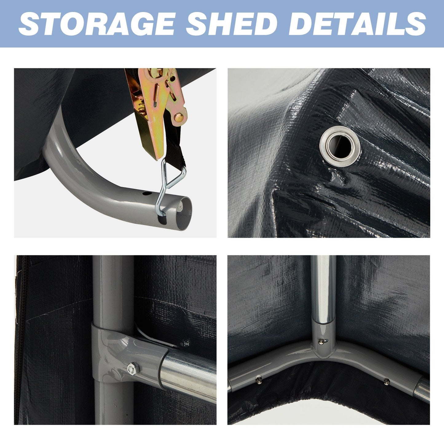 Abri de jardin et abri voiture : abri portable pour vélos, motos et rangement de jardin