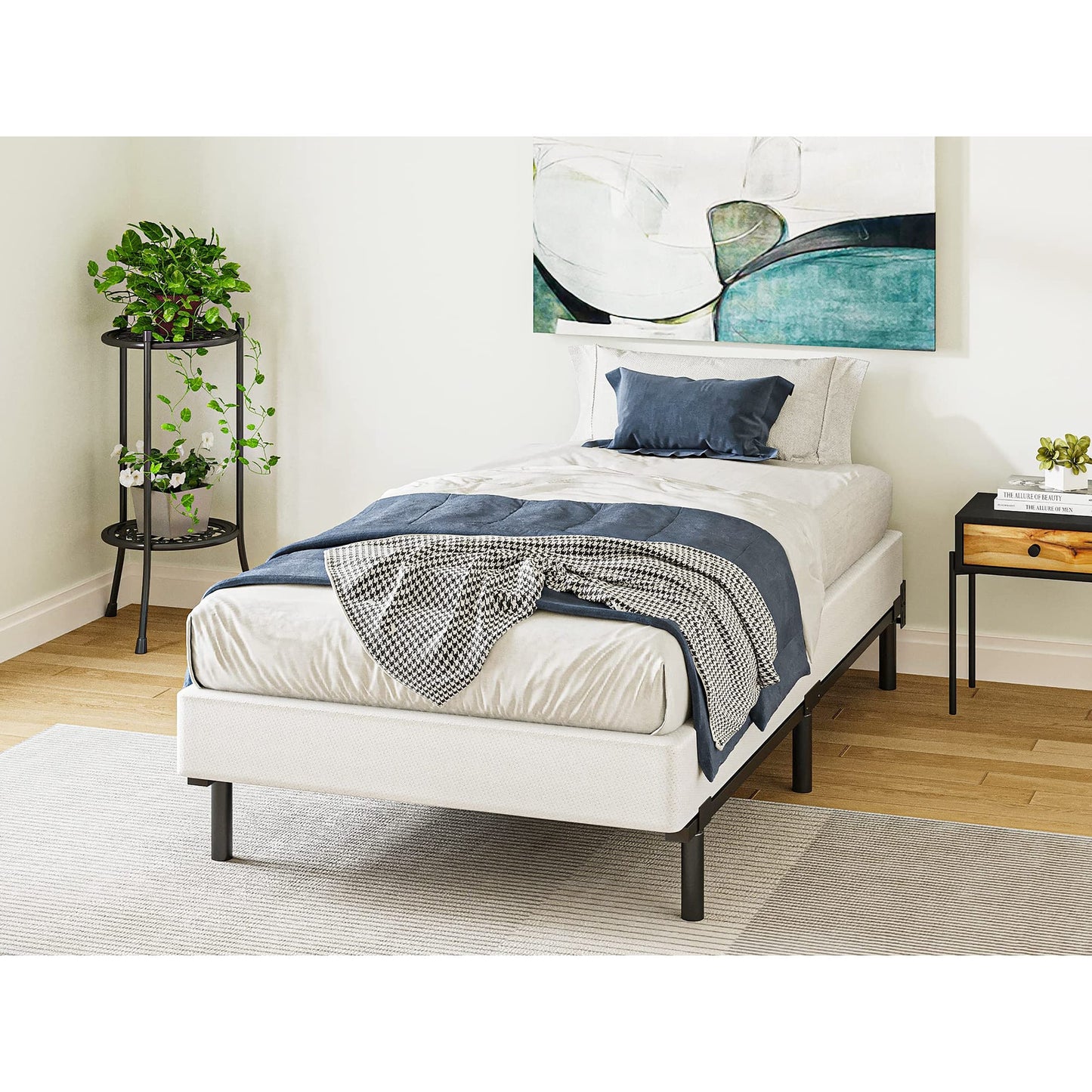 Sommier métallique FSCHOS 7 pouces, base de matelas, sans pieds