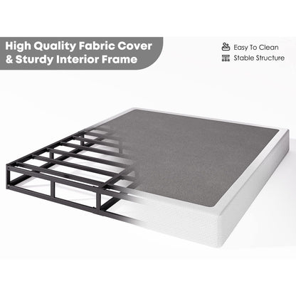 Sommier métallique FSCHOS 7 pouces, base de matelas, sans pieds