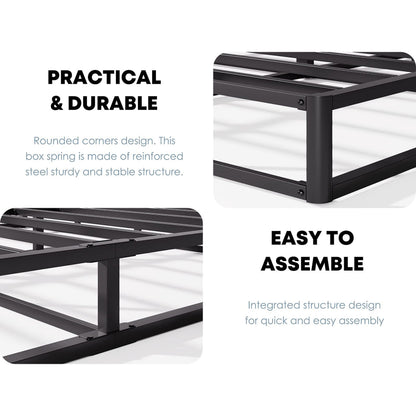 Sommier métallique FSCHOS 7 pouces, base de matelas, sans pieds