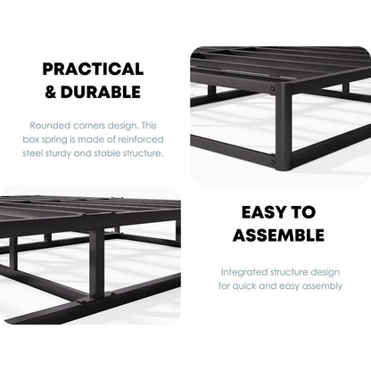 Sommier métallique FSCHOS 7 pouces, base de matelas, sans pieds
