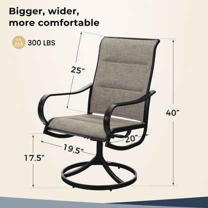 Ensemble de salle à manger d'extérieur MAISON ARTS 8 pièces avec parasol de 4 m