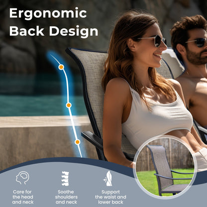 Ensemble de salle à manger d'extérieur MAISON ARTS 8 pièces avec parasol de 4 m