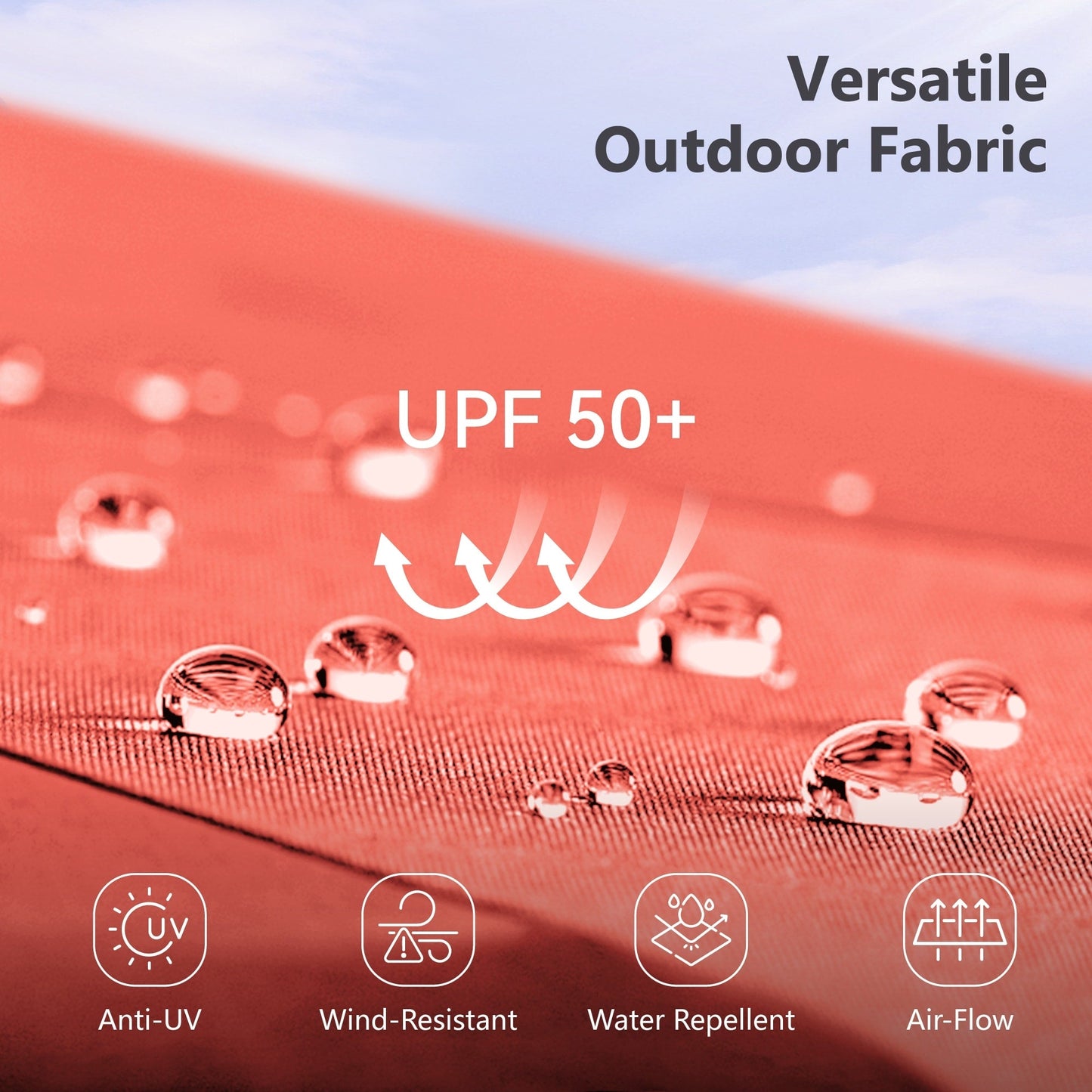 Ensemble de salle à manger d'extérieur MAISON ARTS 8 pièces avec parasol de 4 m