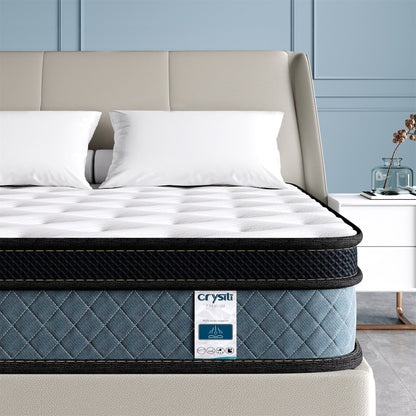Matelas hybride rafraîchissant en mousse à mémoire de forme, 8 pouces, livré dans une boîte