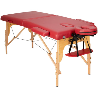 Table de massage portable de 213 cm (84 po) de long, réglable, pour le visage, les soins spa et les tatouages, avec sac de transport.