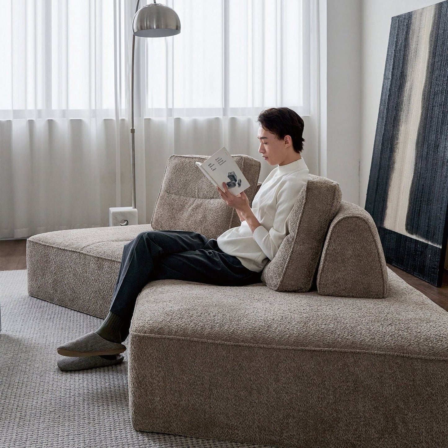 Canapé modulaire épais à 9 couches 