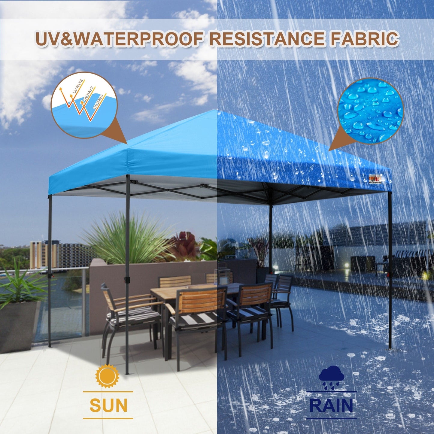 ABCCANOPY Tente-auvent résistante et facile à monter, tente d'extérieur